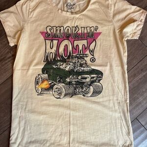 Midnight Rider Cream Smokin' Hot tee